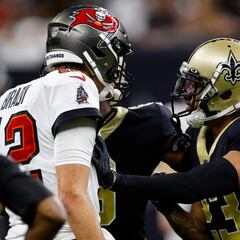 Why were Mike Evans and Marshon Lattimore ejected in the Bucs-Saints Game?