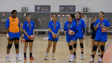 Las Guerreras, durante un entrenamiento.