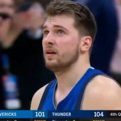 ¡Es humano! El fallo de Doncic para empatar y su reacción