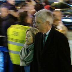 Las imágenes de Marta Silva accediendo al palco del Bernabéu