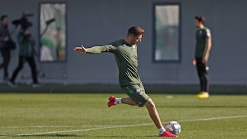Joaquín, en un entrenamiento.