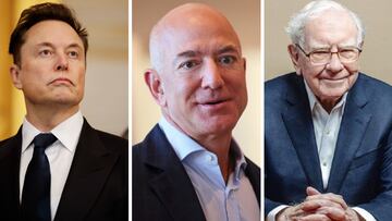 The three men are among the wealthiest in the world with a combined wealth of over 500 million dollars.