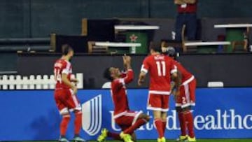 Agudelo celebra el gol ante el DC UnIted.