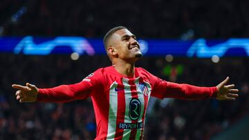 Samuel Lino celebra el gol marcado ante la Lazio.