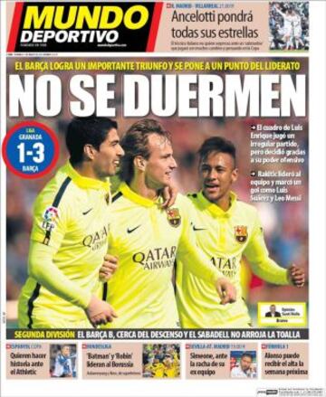 Portadas de la prensa deportiva