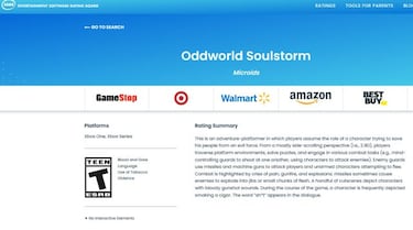 Oddworld: Soulstorm ha sido clasificado en Xbox One y Xbox Series X/S