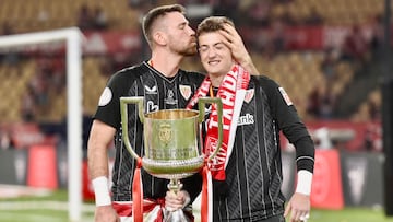 Agirrezabala, ante la alternancia con Unai Simón: “Intento evadirme”