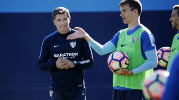 Michel se apoya en la redes para animar a la afición del Málaga