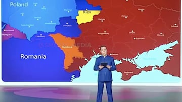 El mapa m¨¢s loco de Rusia: as¨ª quiere que acabe siendo Ucrania