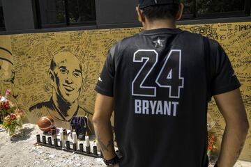 Outside the "House of Kobe" basketball court on January 28, 2020 in Valenzuela, Metro Manila, Philippines.