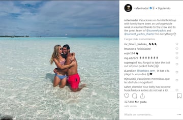 El tenista ha disfrutado de una semana de vacaciones acompañado por su familia en Exuma un distrito de las Bahamas, un lugar paradisíaco donde siempre es verano