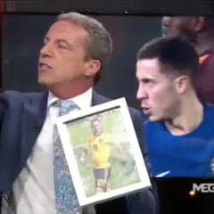 La última de Soria: se presenta con una foto de Hazard que no gustará a los fans del Madrid