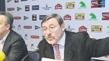 <b>PRESENTACIÓN. </b>Alejandro Blanco y Jaime Lissavetzky, ayer.