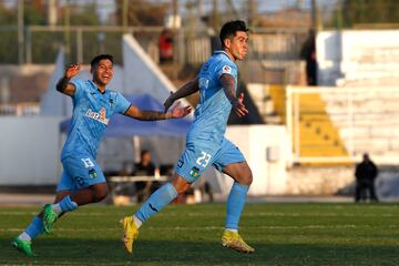 Torrealba en el festejo del tanto contra Palestino. 