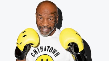 El boxeador estadounidense Mike Tyson, durante una campa&ntilde;a promocional.