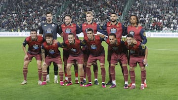 El once del Deportivo en la victoria en Córdoba.