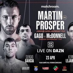 Matchroom aplaza su velada de Barcelona al 23 de abril