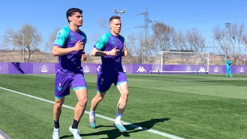 Entrenamiento del Real Valladolid. Clerc y Torres.