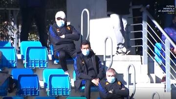 Ancelotti, un espectador más en el derbi del Infantil B