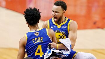 Los Warriors firman un parcial de 0-18, remontan e igualan la serie