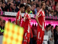 Luis Díaz, Michael Olise y Harry Kane. 