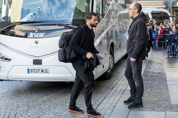 La llegada del Real Madrid a Leipzig