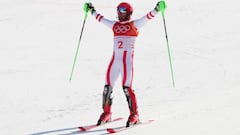 "Dream come true" as Hirscher finally wins Olympic gold