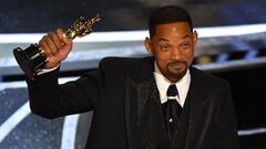 (FILES) In this file photo taken on March 27, 2022 US actor Will Smith accepts the award for Best Actor in a Leading Role for &quot;King Richard&quot; onstage during the 94th Oscars at the Dolby Theatre in Hollywood, California. - Will Smith refused to le