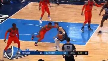 De lo más comentado en Twitter: Doncic hizo "patinar" a toda una superestrella