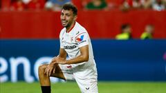 Munir durante un partido de la pretemporada del Sevilla.