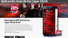 La app ‘Guía de las Ligas’ de AS, para los amantes del fútbol