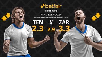 CD Tenerife vs. Real Zaragoza: horario, dónde ver, pronósticos y clasificación