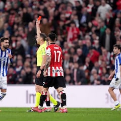 ¿Puede Brais Méndez jugar las semifinales de Copa del Rey tras su expulsión frente al Athletic?