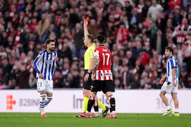 ¿Puede Brais Méndez jugar las semifinales de Copa del Rey tras su expulsión frente al Athletic?