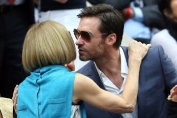 Anna Wintour y Hugh Jackman.