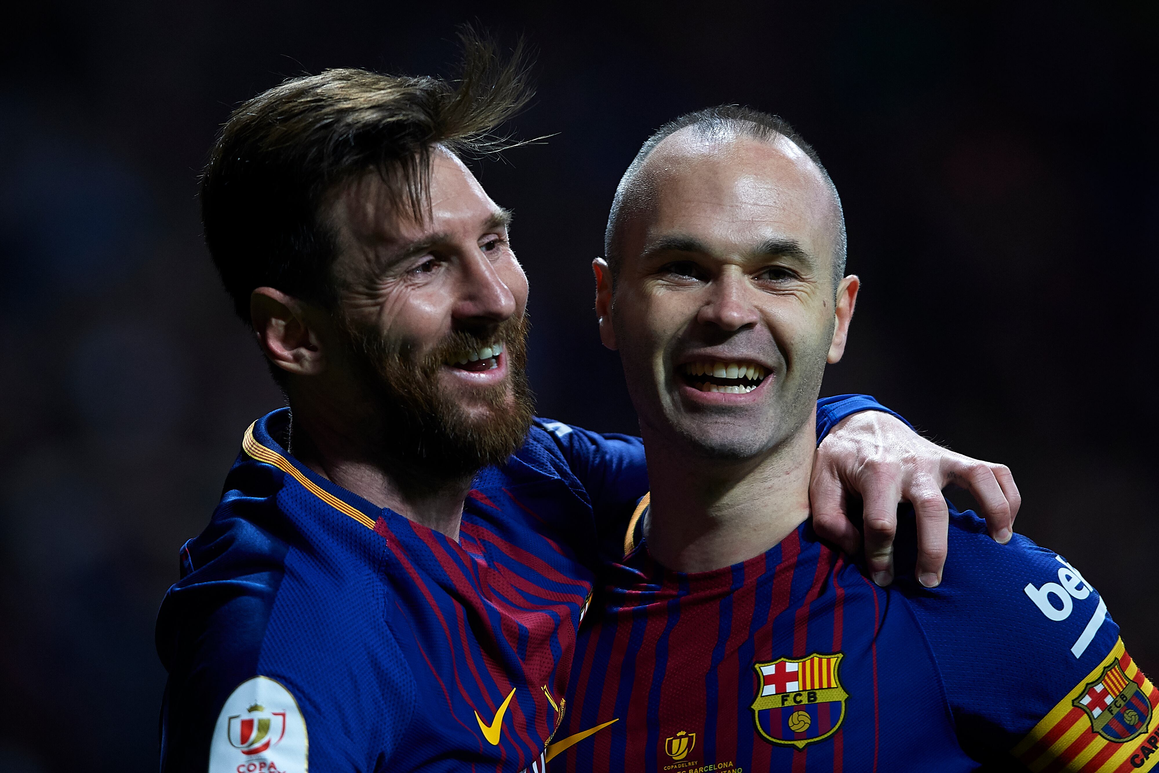Messi e Iniesta juntos en Barcelona