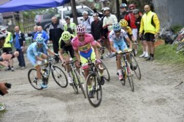 Alberto Contador y Fabio Aru.