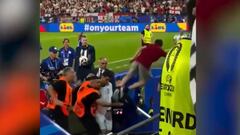 Esto pudo acabar muy mal: ¡un hincha saltó desde la tribuna por Cristiano!