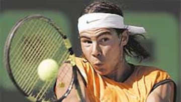 <b>DESLUMBRANTE. </b>Rafa Nadal, durante la final de Cayo Vizcaíno.