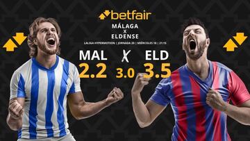 Málaga CF vs. CD Eldense: horario, dónde ver, pronósticos y clasificación