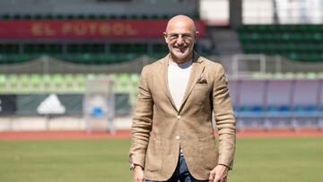 Luis De La Fuente durante un acto de presentaci&oacute;n en Las Rozas.