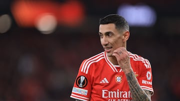 Di María, en la ida contra el Rangers.