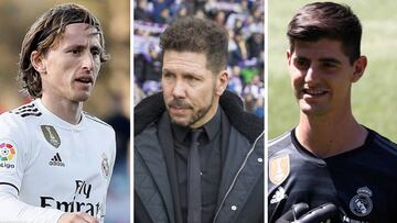 Courtois y Modric tienen cuentas pendientes con Simeone