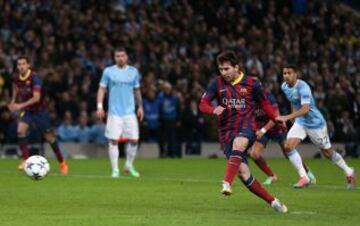 Messi lanzó el penalti.