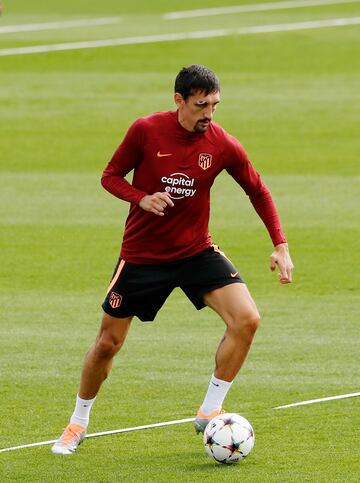 Savic durante el entrenamiento. 