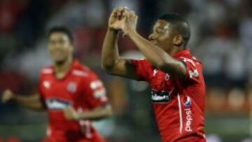 Frank Fabra ha marcado un gol en 12 partidos disputados con el Medellín: 8 en Liga y 4 en Copa.