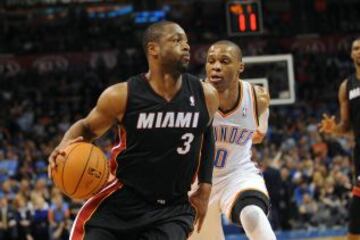 Dwyane Wade y Russell Westbrook.