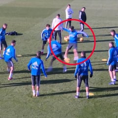 La acción de Isco y Lucas sobre Kroos que desató las risas en el rondo