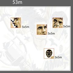 El Valencia preservará partes simbólicas del tifo de la final de Sevilla