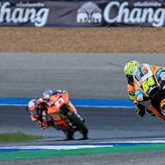 Doblete Aldeguer-Acosta y título a tiro de un cuarto en Malasia